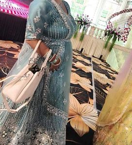 Elegant Aqua Blue Lanhga