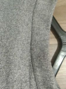 Gray Pleated Mini Skirt
