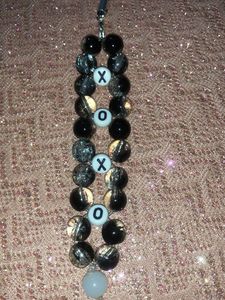 XO Beaded Phone Charm