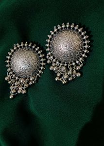 PRETTY OXIDISED CHOKER NECKLACE SET