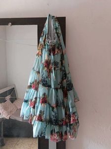 Floral Ruffled Skirt