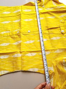Libas- Yellow Kurta(Pure Cotton)