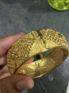 Gold Plated Bangles (Kada)