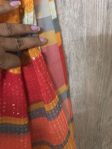sequense saree party wear