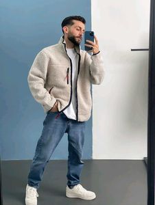 TOPTEN Cream Fleece Jacket