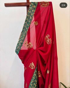 Elegant Red Saree