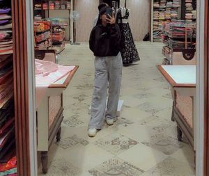 Grey Wide Leg Pants