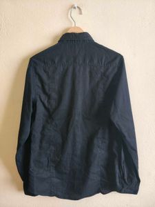 Topman Black Long Sleeve Shirt