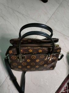 Vintage Brown Pattern Handbag