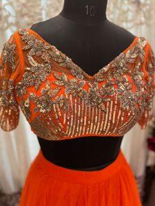 Orange Lehenga Choli