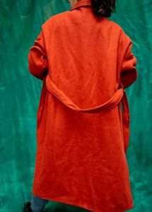 Heavy Long Rust Coat