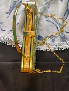 Richy Looks Party Wear 2 in 1 Clutch Metal