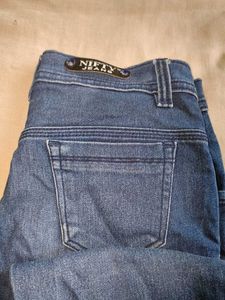 Blue Denim Capri Women