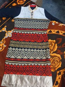 Ethnic Kurta with Colorful Pattern