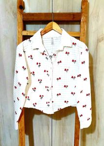 Floral Print Shirt Bust Size-36-M