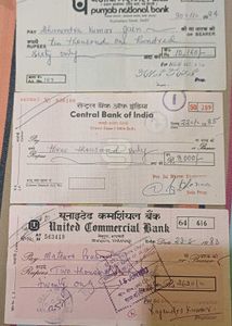 Very old Bank cheques