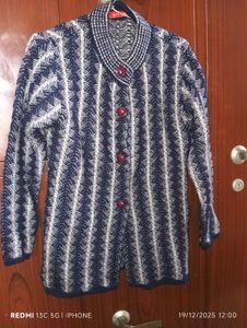 Vintage Patterned Cardigan Free Winter Cap