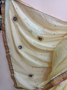 Beautiful Cream Saree