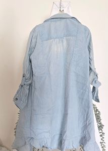 Denim Dress Cum Overlay