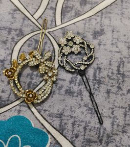 Rhinestone Hair Pins (Set of 2)