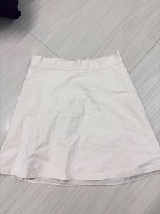 White A-Line Skirt