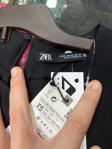 Zara Black Zip Up Dress Size - Xs