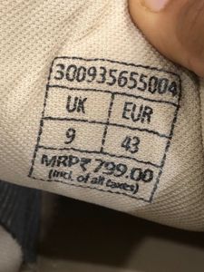 Zudio Casual White Sneakers UK9