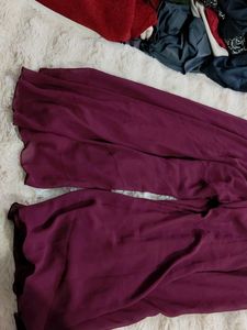 Burgundy Sharara