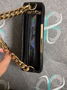 Chromic Black Chain Handle Bag