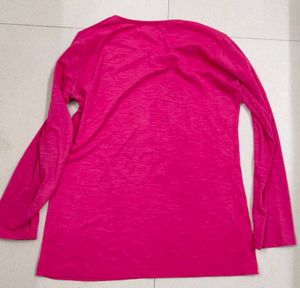 Pink Graphic Print full sleeve Tee