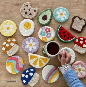 Handmade Punch Needle Coasters