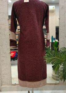 ANGLE 4 ME DESIGNER EMBROIDERED WOOLEN KURTI