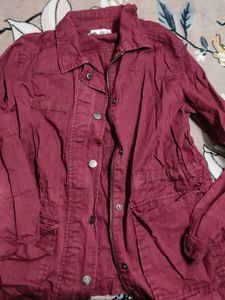 Maroon Casual Jacket