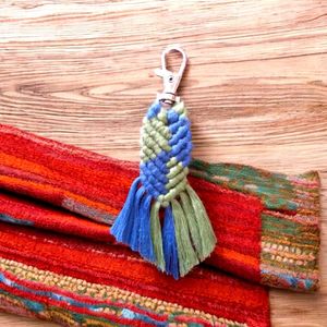 Handmade Macrame Fishtail Keychain
