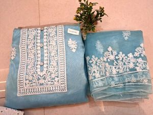 Elegant organza dress material