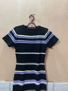Striped Bodycon Mini Dress