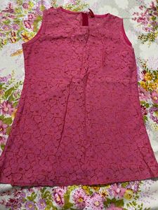 VeryAffordable Carrot Red CutSleeve Top,bust-32,30