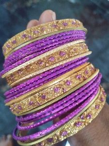 Purple & Gold Bangles