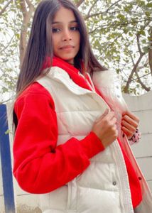 Stylish White Padded Vest