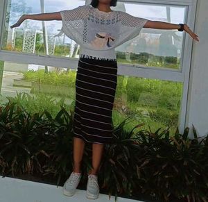 Knit Top With Skirt