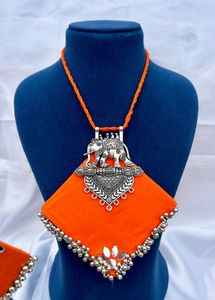 Handmade Elephant Necklace &amp; Earrings