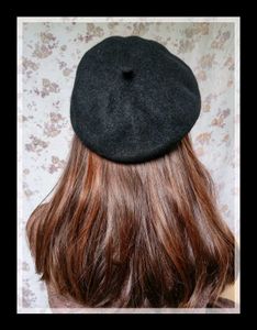 Chic Black Beret