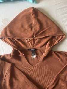 Forever 21 Hooded Crop Top