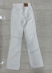 White Straight Leg Jeans