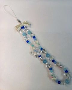 🧿🦋 Long Trendy Handmade Beaded Bow Phone Charm✨