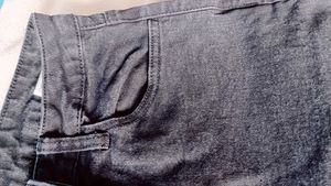Button-Fly Gray Jeans