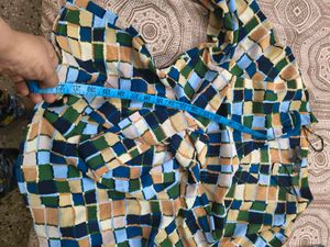 New Branded Patterned Tie-Front Top in xl