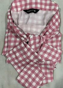 🩷Pink &amp; White Checkered Off-Shoulder Bow Top🩷