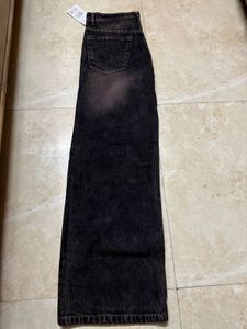 Wide Leg Black Jeans 32
