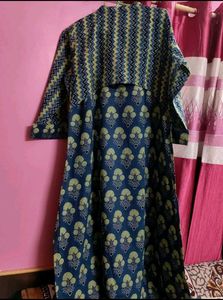 Blue Patterned Kurti